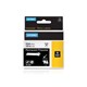 TAPE DYMO RHINO 18482 PERMANENT POLYESTER 9MMX55M BLACK ON WHITE