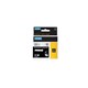 TAPE DYMO RHINO 622290 PERMANENT POLYESTER 19MMX55M BLACK ON CLEAR