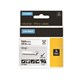 TAPE DYMO RHINO SD18443 VINYL 9MMX55M BLACK ON WHITE