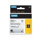 TAPE DYMO RHINO 1734821 VINYL 24MMX55M BLACK ON WHITE