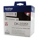 LABEL BROTHER DK22251 CONTINUOUS PAPER 62MMX1524M WHITE WITH BLACKRED PRINT