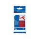 TAPE BROTHER TZERW54 24MMX4M GOLD ON WINE RED RIBBON