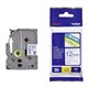 TAPE BROTHER TZE133 12MMX8M BLUE ON CLEAR