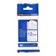 TAPE BROTHER TZFA3 FABRIC 12MMX3M IRONON BLUE ON WHITE