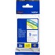 TAPE BROTHER TZE223 9MMX8M BLUE ON WHITE