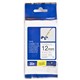 TAPE BROTHER TZEFX231 12MMX8M BLACK ON WHITE FLEXIBLE