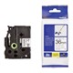 TAPE BROTHER TZEFX261 36MMX8M BLACK ON WHITE FLEXIBLE