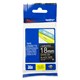 TAPE BROTHER TZE345 18MMX8M WHITE ON BLACK