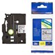 TAPE BROTHER TZEM951 24MMX8M BLACK ON SILVER MATTE