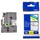 TAPE BROTHER TZEM31 12MMX8M BLACK ON CLEAR MATTE
