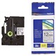 TAPE BROTHER TZEM931 12MMX8M BLACK ON SILVER MATTE