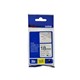 TAPE BROTHER TZESE4 18MMX8M BLACK ON WHITE SECURITY