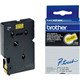TAPE BROTHER TC601 12MMX77M PTOUCH BLACK ON YELLOW
