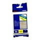 TAPE BROTHER TZEMQ934 12MMX5M GOLD ON SATIN SILVER DECO