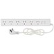 POWER BOARD JACKSON 6 POINT WITH OVERLOADSURGE PROTECTION 90CM CORD