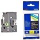 TAPE BROTHER TZE355 24MMX8M WHITE ON BLACK