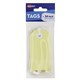 SHIPPING TAGS AVERY 96X48MM TAGIT WITH STRING PASTEL YELLOW PK24