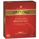TEA BAGS TWININGS ENGLISH BREAKFAST BX100