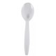 CUTLERY PLASTIC WRITER NP9223 DESSERT SPOONS PK100