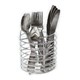 CUTLERY SET STAINLESS STEEL WITH CHROME WIRE CADDY 50999