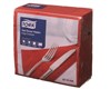 NAPKIN TORK DINNER 2PLY 400X400MM RED PK100