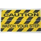 STYLUS MAT ANTISLIP 4711 CAUTION 150MM X 600MM BLKYLW