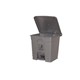 BIN CLEANLINK PLASTIC 12059 45L PEDAL LID GREY