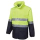 SAFETY RAIN JACKET ZIONS 6DNLLENC HIVIS DAY  NIGHT LIMENAVY LARGE
