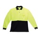 SAFETY POLO SHIRT 3813YLWXL LONG SLEEVE EXTRA LARGE YELLOW