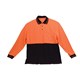 SAFETY POLO SHIRT 3813ORGXL LONG SLEEVE EXTRA LARGE ORANGE