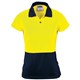 SAFETY POLO SHIRT 3897YLW16 SHORT SLEEVE LADIES YELLOW SIZE 16