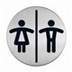 DURABLE SIGN PICTOGRAM 492023 WC WOMEN  MEN 83 MM