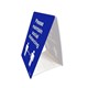 SIGN DURUS SOCIAL DISTANCING TENT STAND PLEASE MAINTAIN SOCIAL DISTANCING 100X150MM BLUEWHITE EACH