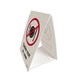 SIGN DURUS SOCIAL DISTANCING TENT STAND TABLE NOT IN USE 100X150MM BLACKRED EACH
