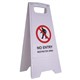 SAFETY SIGN CLEANLINK 32WX31DX65H CM 12163 NO ENTRY RESTRICTED AREA WHITE