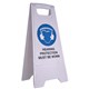 SAFETY SIGN CLEANLINK 32WX31DX65H CM 12164 HEARING PROTECTION MUST BE WORN WHITE