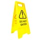 SAFETY SIGN CLEANLINK 32WX31DX65H CM 12161 DO NOT ENTER YELLOW