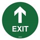 SIGN DURUS SOCIAL DISTANCING 400147006 FLOOR ADHESIVE EXIT 250MM DIAMETER GREENWHITE EACH