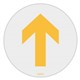 SIGN DURUS SOCIAL DISTANCING 400147008 FLOOR ADHESIVE YELLOW ARROW 250MM DIAMETER YELLOWCLEAR EACH