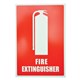 SIGN B834622 FIRE EXTINGUISHER LOCATION DOUBLE SIDED 225X225MM
