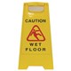 SAFETY SIGN CLEANLINK 12050 WET FLOOR YELLOW
