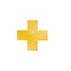 FLOOR MARKING SHAPE DURABLE CROSS YELLOW PK10 170104