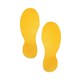 FLOOR MARKING SHAPE DURABLE FOOT YELLOW PK10 172704