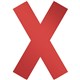 FLOOR MARKING SHAPE DURABLE 104903 CROSS RED PK5