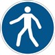 FLOOR SAFETY SIGN MARKING SELF ADHESIVE DURABLE USE WALKWAY BLUE 173106