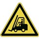 FLOOR SAFETY SIGN MARKING SELF ADHESIVE DURABLE CAUTION FORKLIFTS YELLOW 173404