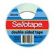 TAPE SELLOTAPE 960604 DOUBLE SIDED 18MMX33M WHITE