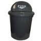 BIN CLEANLINK PLASTIC 12076 60L CIRCULAR WITH BULLET SWING LID GREY