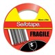 TAPE PACKAGING FLUORO ORANGE FRAGILE 48MMX66M ROLL