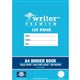 BOOK BINDER WRITER PREMIUM EB6543 A4 8MM RULED 128PG DRUMS